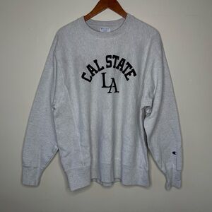 Champion Reverse Weave Cal State LA Crewneck Sweatshirt – Size L